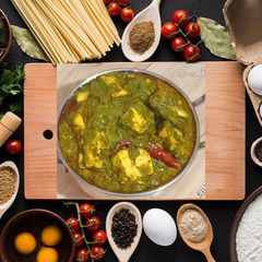 A picture of Palak Paneer.