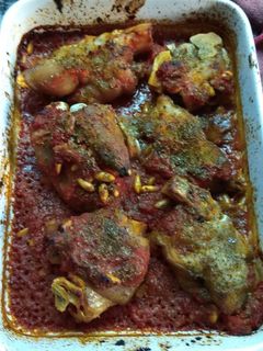 Una foto de Manitas de cerdo al horno