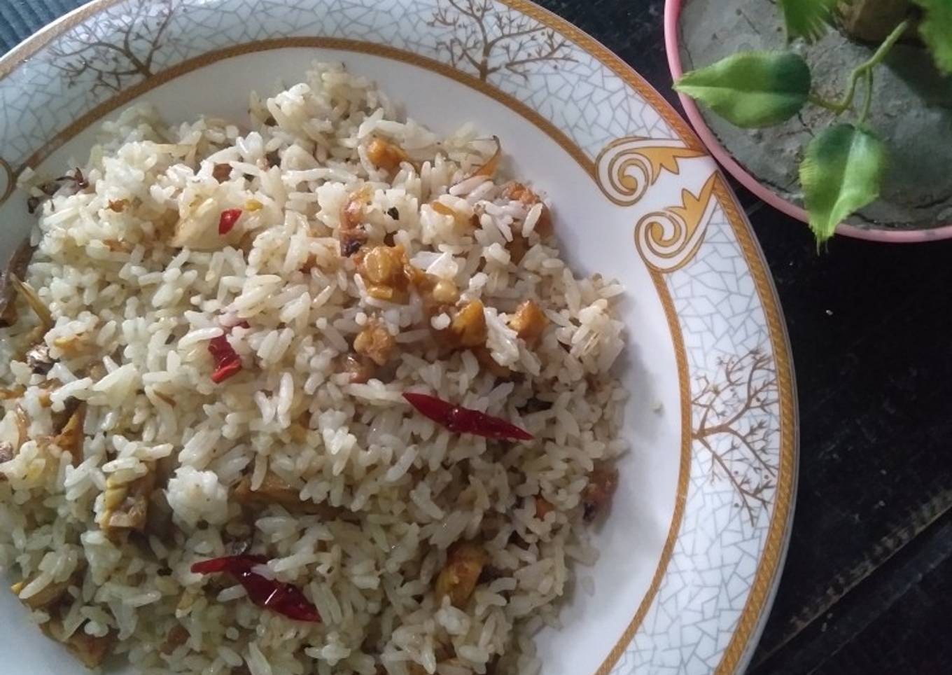 Nasi goreng tempe teri