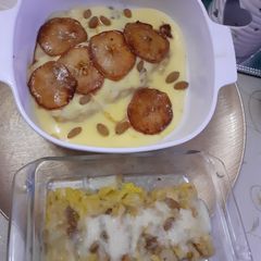 A picture of French Toast Rolls with Custard.