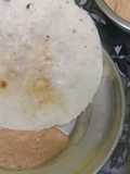 அரிசி சப்பாத்தி வித் கல்லை சட்னி(rice chapati with peanut chutney recipe in tamil)
