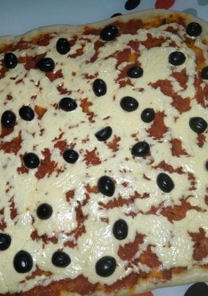 صورة لوصفة بيتزا 🤤🍕