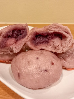 Foto resep Bakpao ubi ungu isi custard