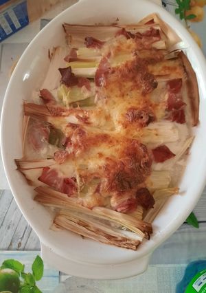 Une photo de Poireaux au jambon