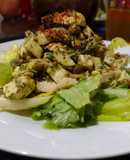 Ensalada lechuga, cuscús, atún, champiñones y más 🤭