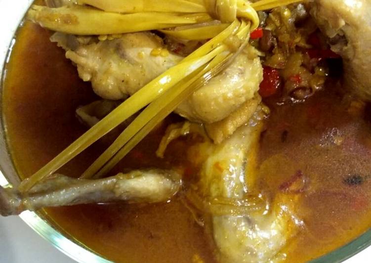 Sayap ayam bumbu rajang pedas