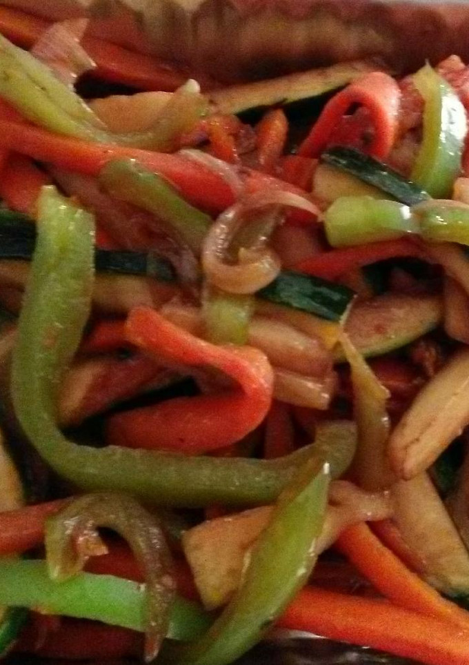 Una foto de Vegetales salteados