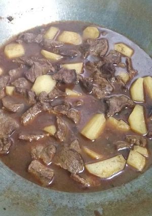Foto resep Gulai daging kentang simple