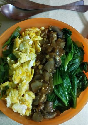 Foto resep Pakcoy siram Jamur kancing 🍄