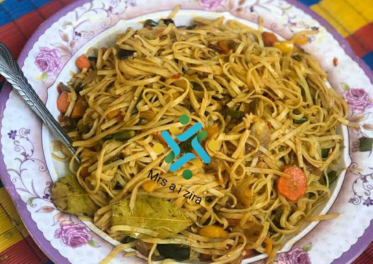 Simple Way to Make Homemade Stir fried vegetable noodles