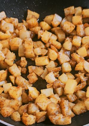 A picture of Potato sabzi.