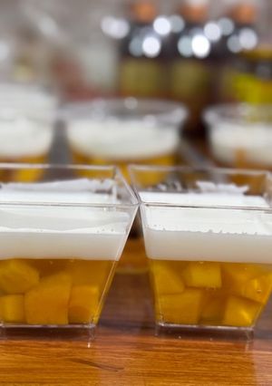 A picture of Mango Coconut Jelly.