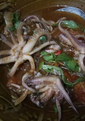 Foto resep Cumi asem manis pedas