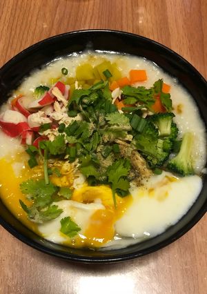 รูปของ โจ๊กไก่ฉีก เมนูคลีน