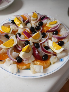 Una foto de Ensalada de bacalao y naranjas