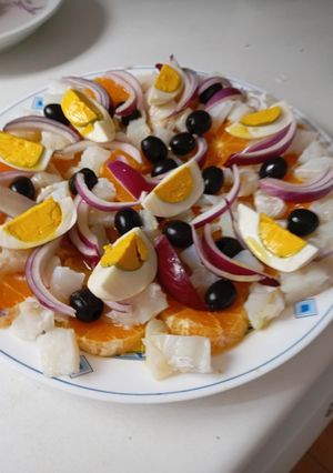 Una foto de Ensalada de bacalao y naranjas