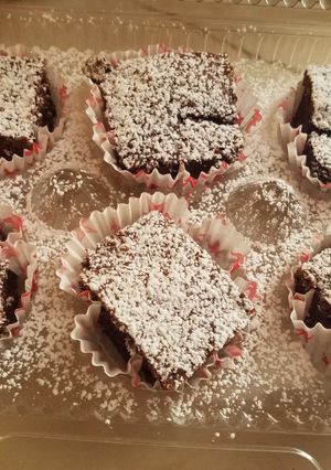 Una foto de Brownie de nuez