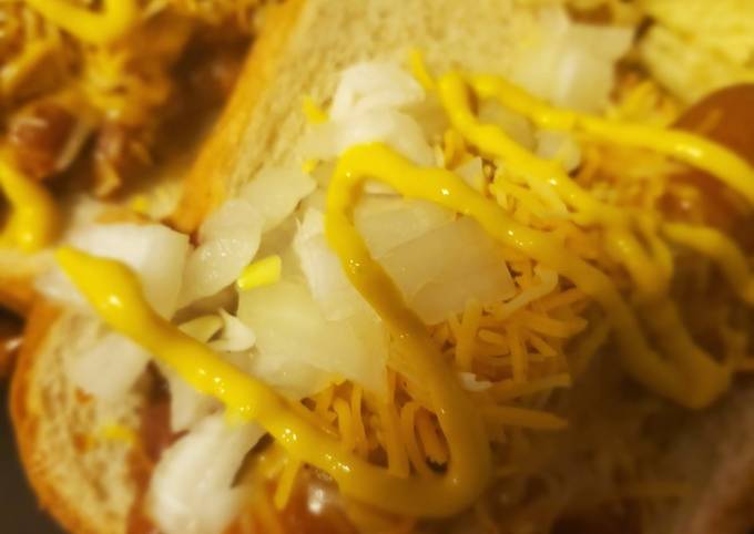 Step-by-Step Guide to Make Any-night-of-the-week Ultimate chili cheese
dog