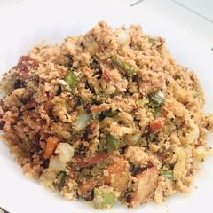 A picture of Yang Chow Fried Cauli Rice - Chinese Style Fried Rice using Cauliflower.