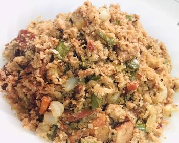 Popular Cuisine Yang Chow Fried Cauli Rice  Chinese Style Fried Rice using Cauliflower Home Style