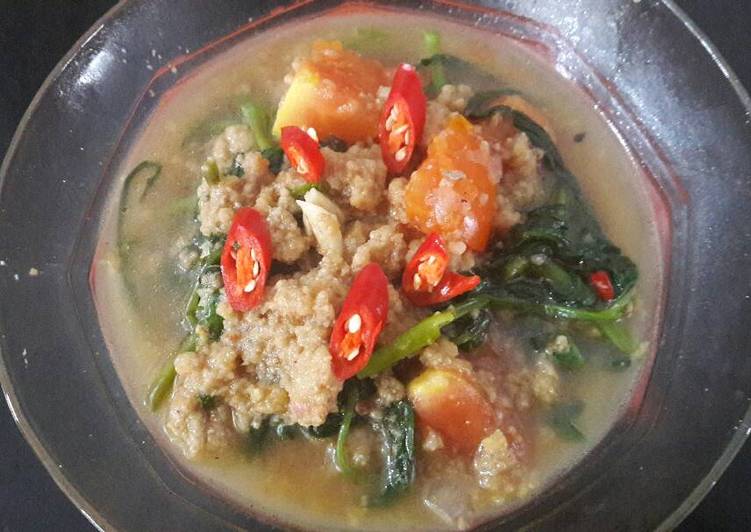 Kangkung tumis oncom