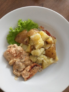 Foto resep Pan seared chicken with creamy mushroom sauce
