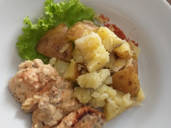 Resep Pan seared chicken with creamy mushroom sauce Enak Dan Mudah