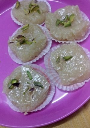 A picture of Almond burfi.