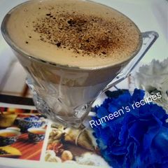 A picture of Butterscotch Dalgona coffee.
