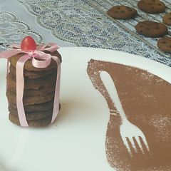 A picture of Finger millet flour and jaggery cookies.