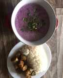 Canh khoai mỡ thịt bằm