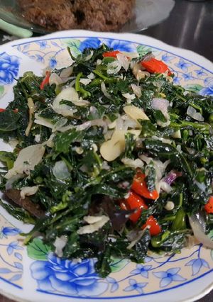 Foto resep Tumis daun pepaya jepang