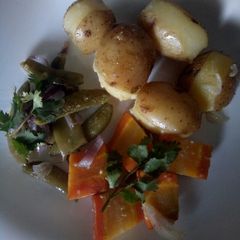 A picture of Ginger, garlic and rosemary vegetables.