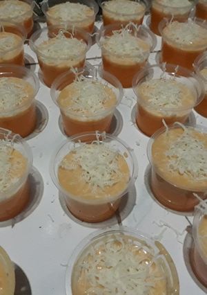 Foto resep Puding mannga + fla mayo ☺👍