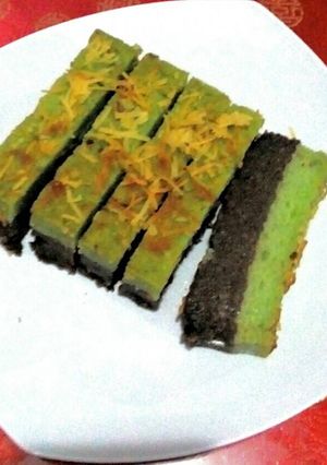 Foto resep Cassava Bake Coklat Pandan