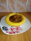 Eba and Ogbonor soup