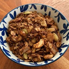 A picture of Chocolate Coconut and Cashew Granola.