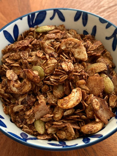 A picture of Chocolate Coconut and Cashew Granola.