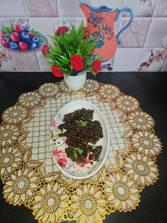 A picture of Achari bhindi.