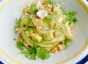 Hình của món Mỳ trái bơ.