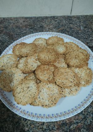 Una foto de Galletas de avena veganas!