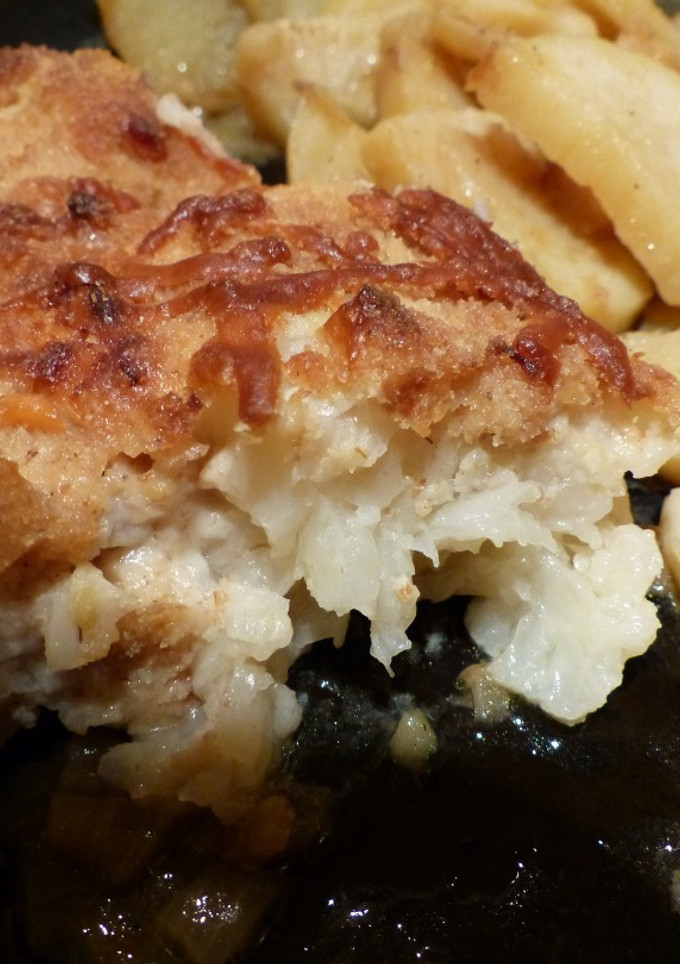 Una foto de Coliflor con bechamel gratinada
