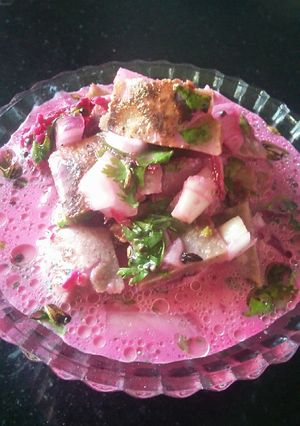 A picture of Beet Takatli Bhakari.