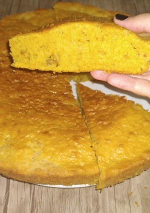 عکسی از دستور کیک هویج زعفرانی