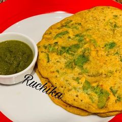 Jowar Spinach Pancakes A picture of Jowar Spinach Pancakes.
