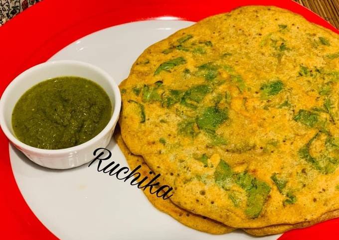 Recipe of Speedy Jowar Spinach Pancakes