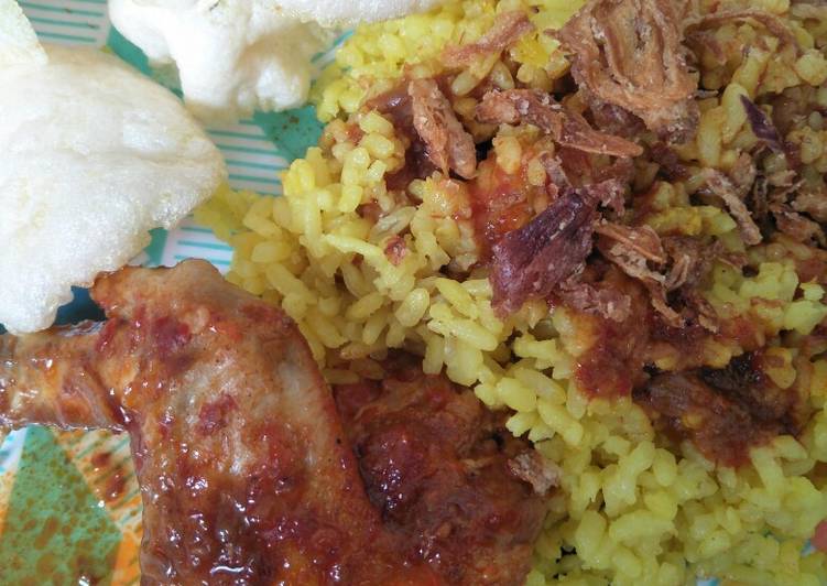 Cara Memasak Nasi kuning ayam masak habang Banjar Kekinian