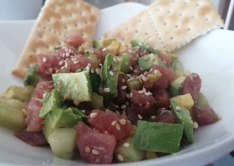 Ensalada de atún con toque oriental 🥗🐬😑