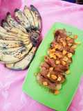 Pisang goreng gajih toping coklat nangka