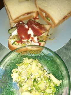 Foto resep Sandwich Sawi tumis telur